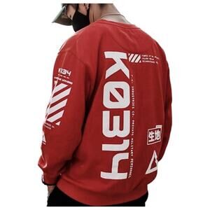 Fabric of the Universe Cyberpunk Unisex Pullover Crew Sweatshirt LG Japan READ